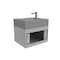 Castello Usa Nile 24-inch Gray Vanity Set with Gray Top and Chrome Handles CB-MC-24G-CHR-2053-GR - alternate 5
